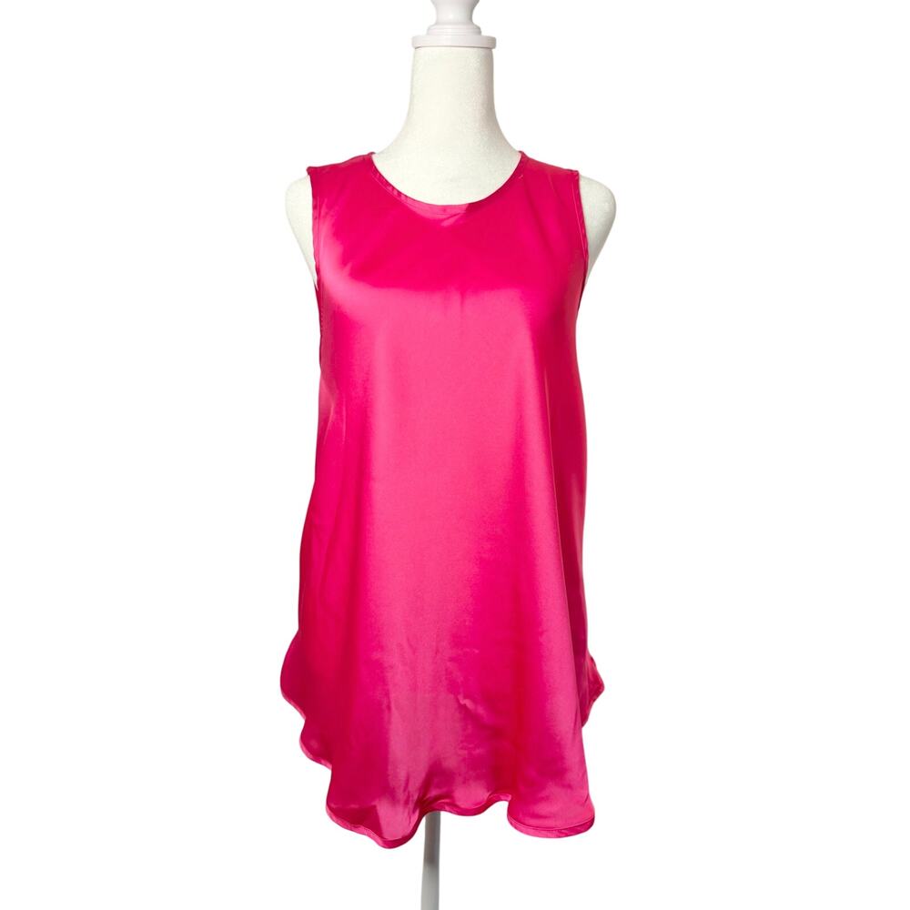 NWT Intimissimi Satin and Lace with Brazilian Panties Pink Fuchsia sz. M